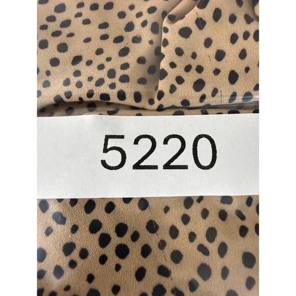 Maurices Size 0 Oversized Polka Dot V Neck Casual Top Brown Short Sleeve Blouse - Picture 8 of 8